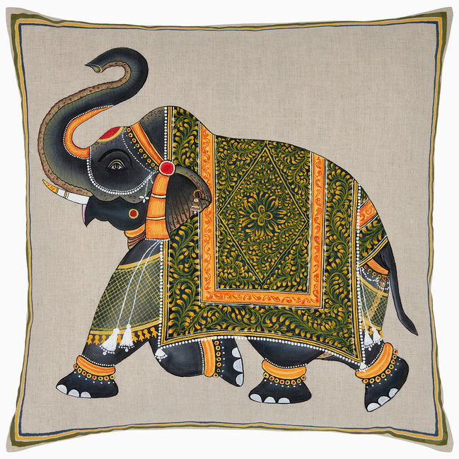 John Robshaw Spring Elephant Decorative Pillow