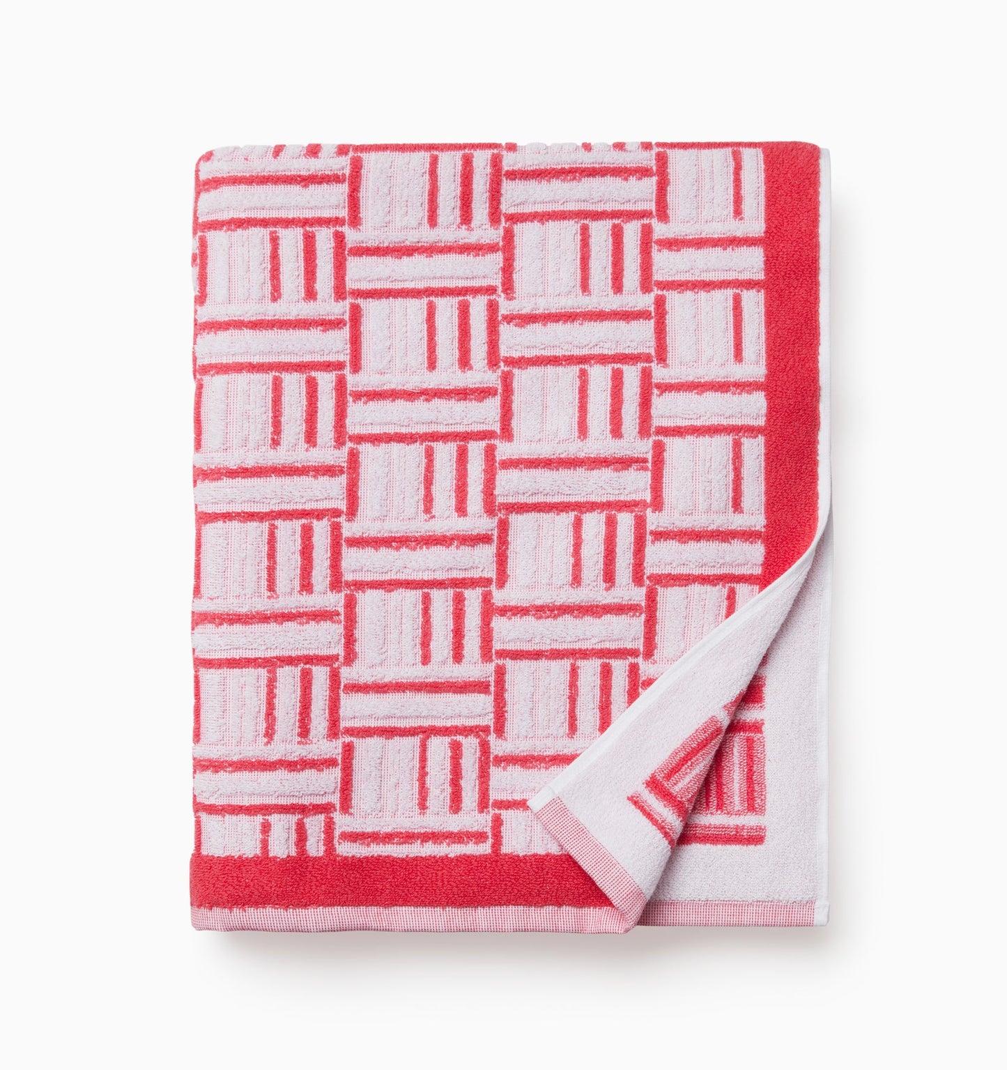 SFERRA Tirreno Beach Towel in Coral