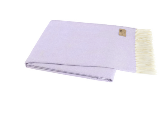 Lilac Herringbone Throw