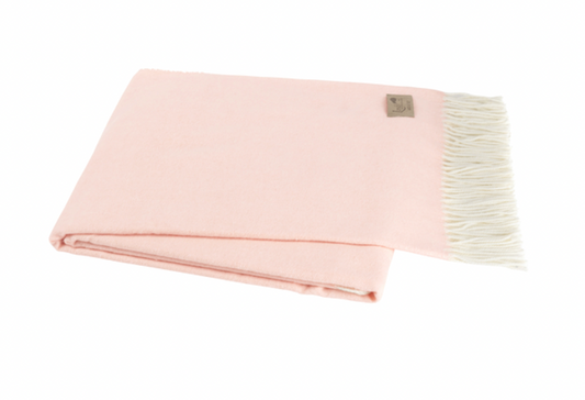 Blush Herringbone Throw