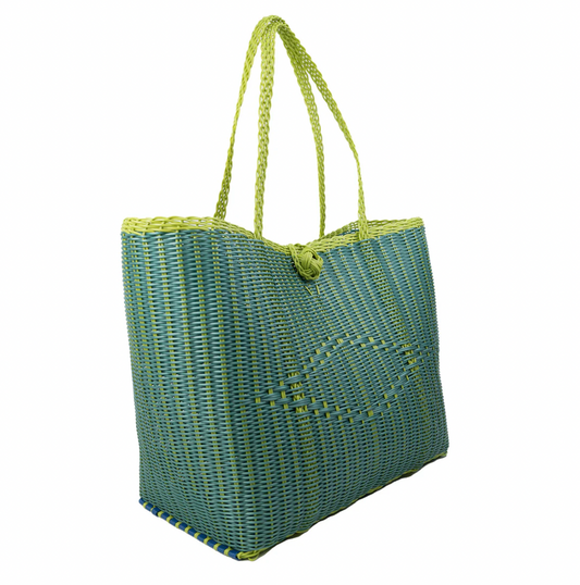 Metallic Sage Green Tote