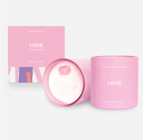 Love Manifestation Candle - Rose