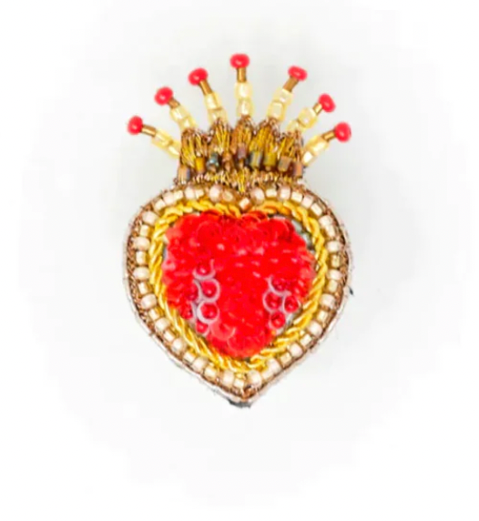 Queen of Hearts Brooch Pin