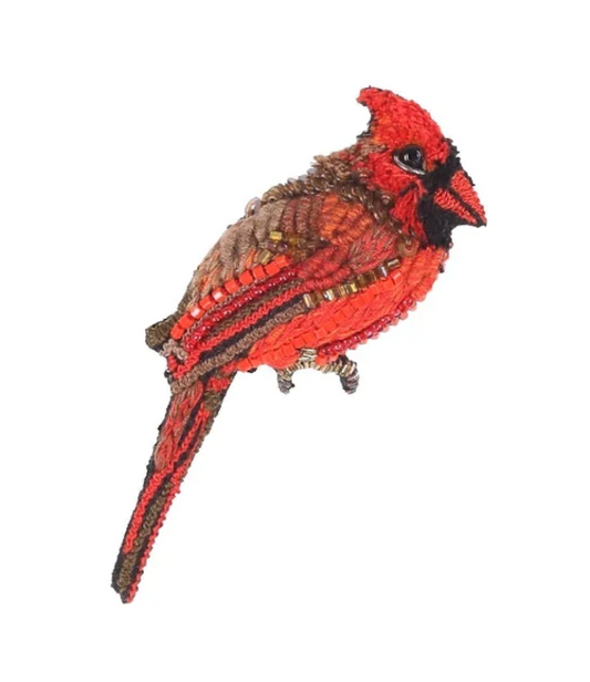 Red Cardinal Brooch Pin