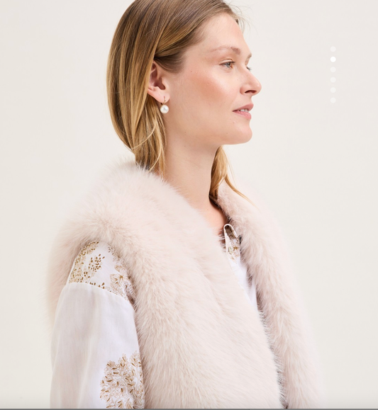 Colette Short Faux Fur Vest