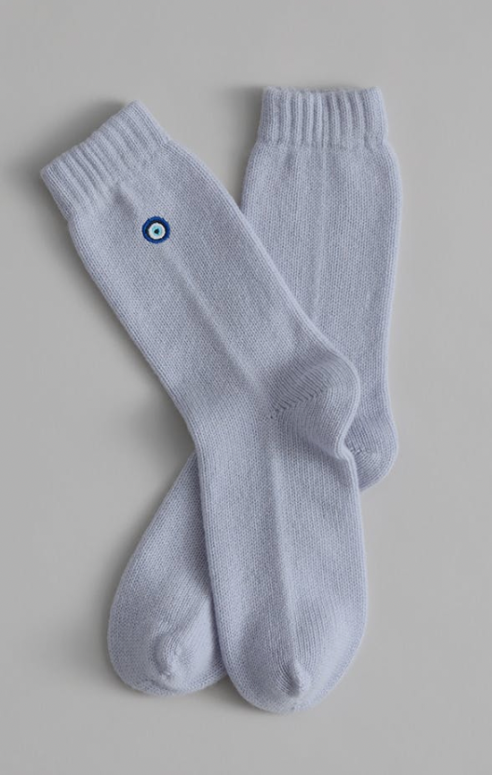 Evil Eye Cashmere Socks