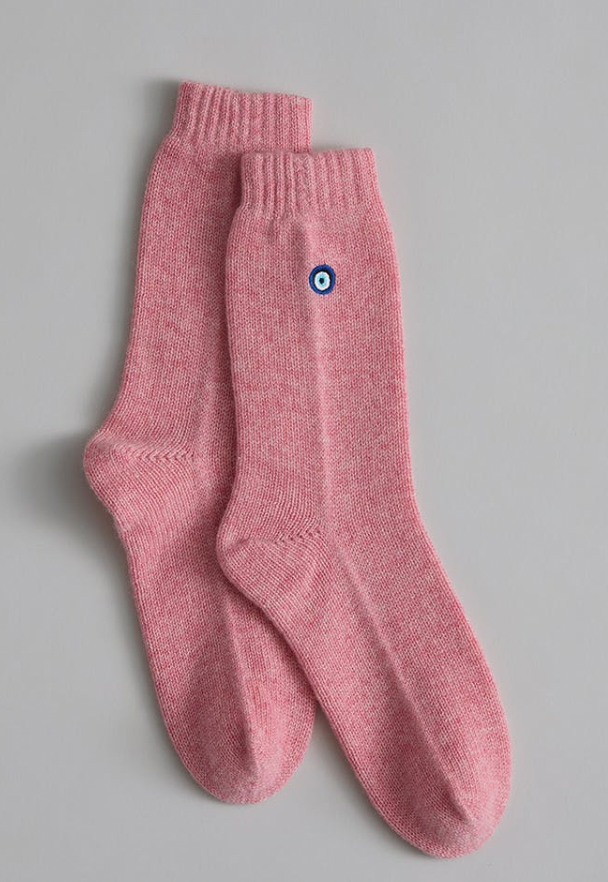 Evil Eye Cashmere Socks