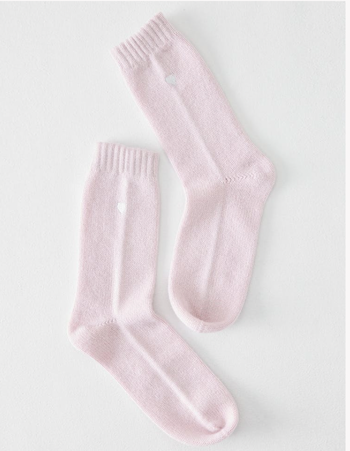 Cashmere Heart Socks