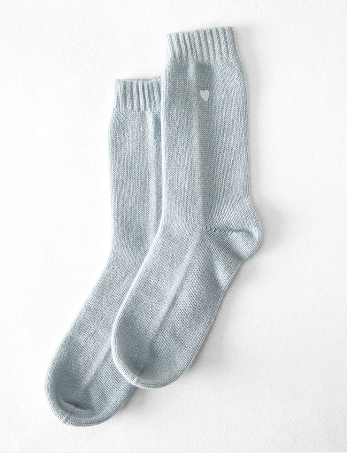 Cashmere Heart Socks