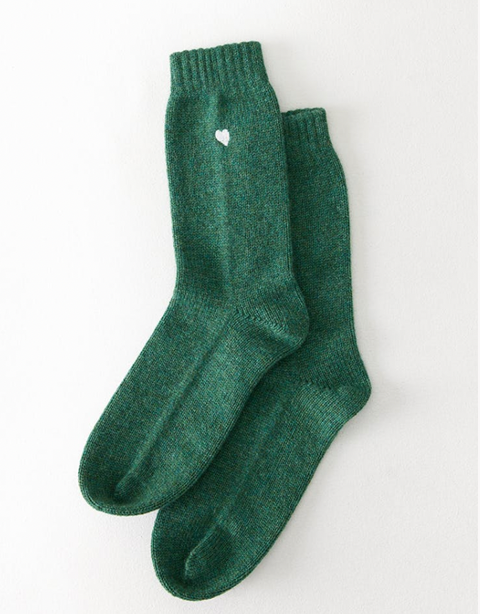 Cashmere Heart Socks