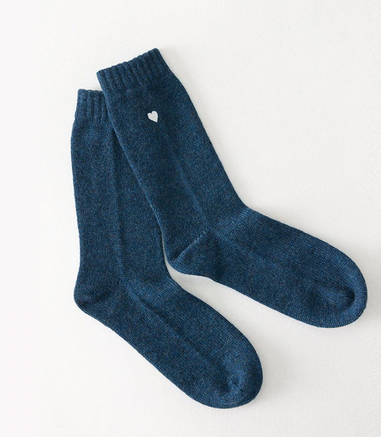 Cashmere Heart Socks