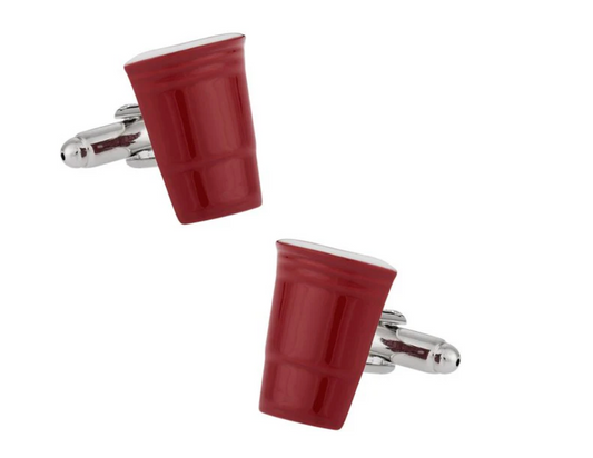 Red Solo Cup Cufflinks