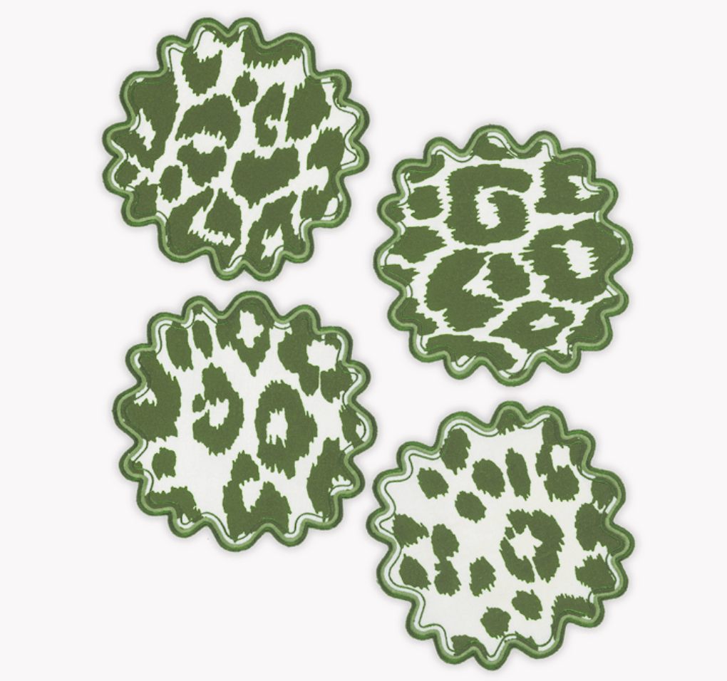 Iconic Leopard Cocktail Napkins - Set of Four