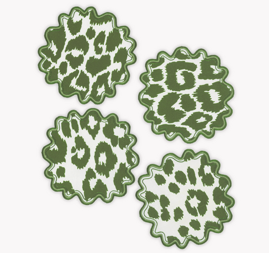 Iconic Leopard Cocktail Napkins - Set of Four