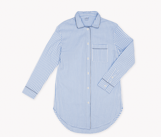 Matteo Azure Sleep Shirt