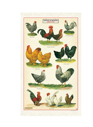 Chickens Tea Towel