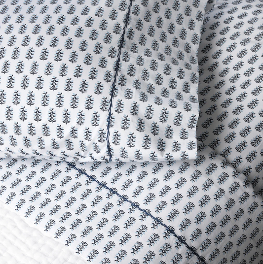 Lahna Lapis Organic Sheets by John Robshaw