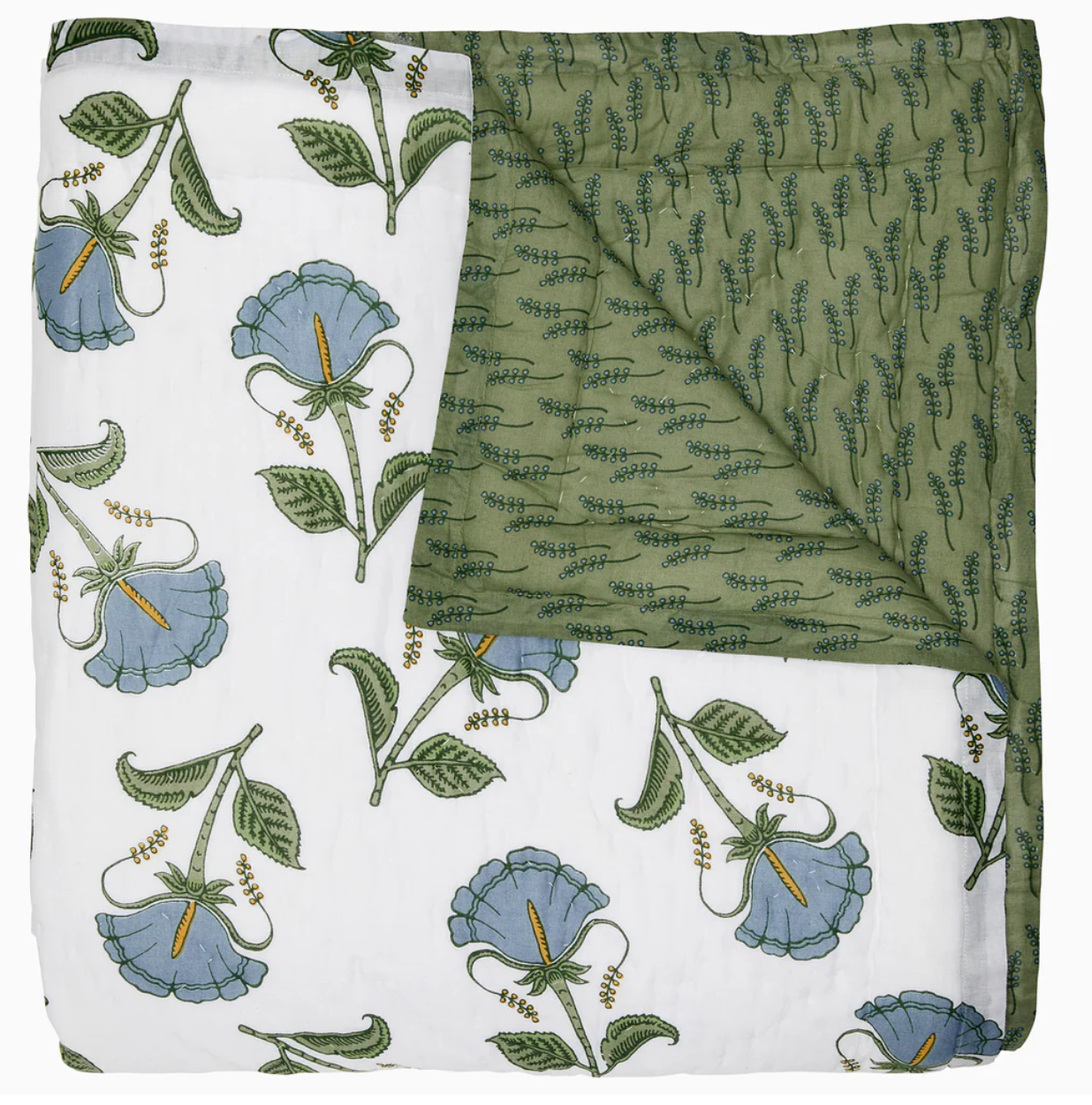 John Robshaw Farah Light Indigo Quilt