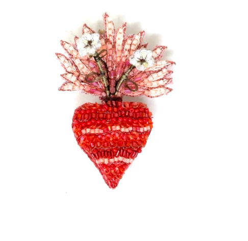 Sacred heart Blooms Brooch