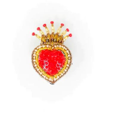 Queen of Hearts Brooch