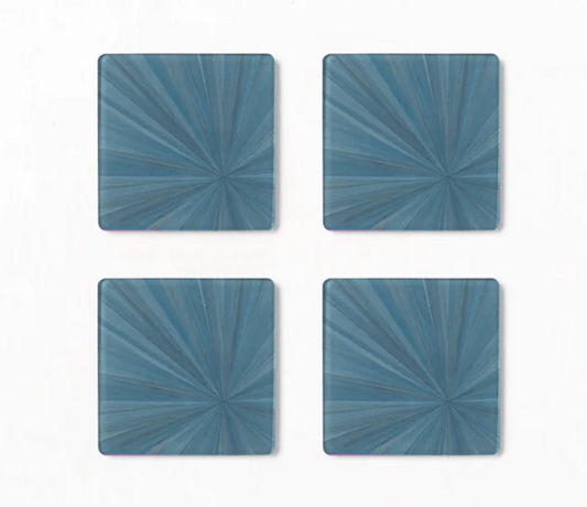 Soleil Coasters in Ocean Blue