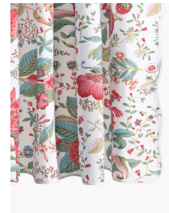Pomegranate Linen Shower Curtain