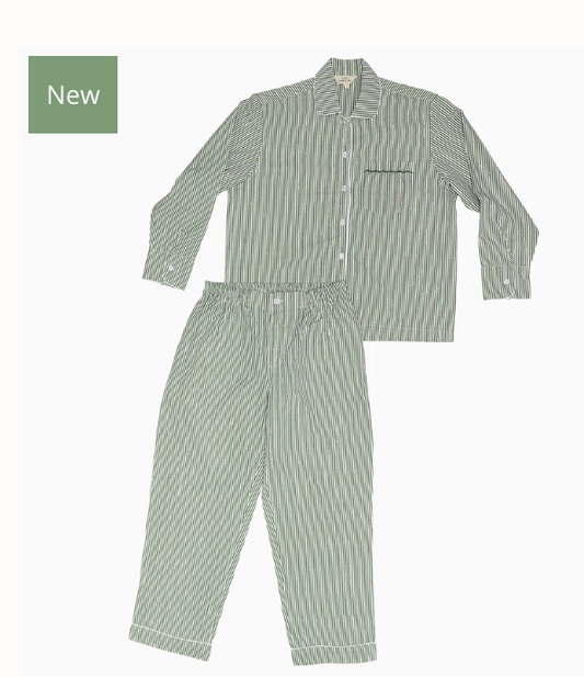 John Robshaw Nandi Dark Sage Pajama Set