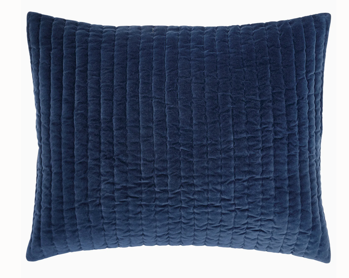 John Robshaw Velvet Indigo Sham
