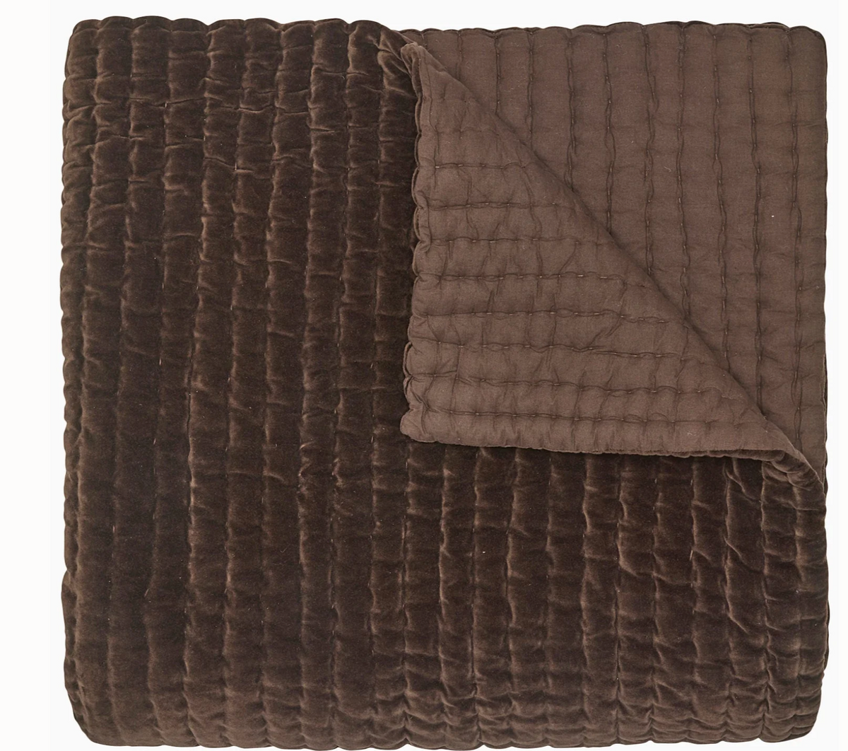 John Robshaw Velvet Coffee Quilt