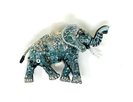 Forest Elephant Brooch Pin