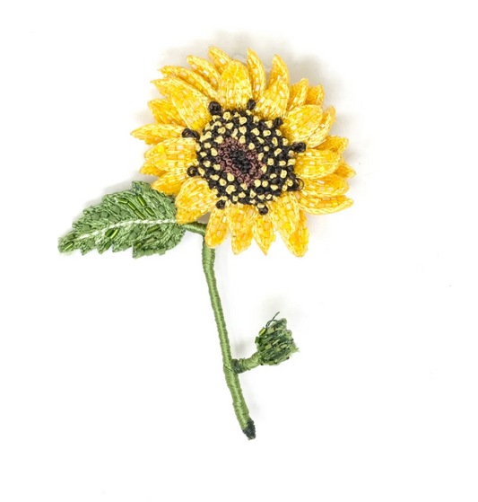 Sunflower Brooch Pin