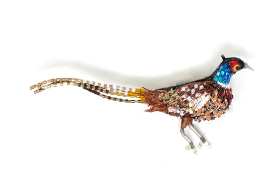 Common Pheasant Brooch Pin