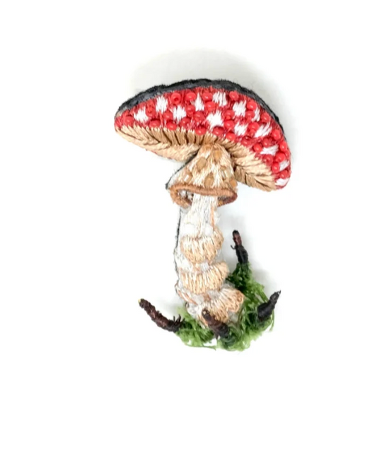 Fly Mushroom Brooch Pin