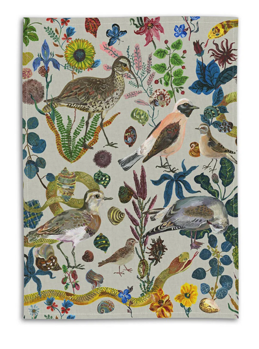 BIrds in the Dunes Tea Towel