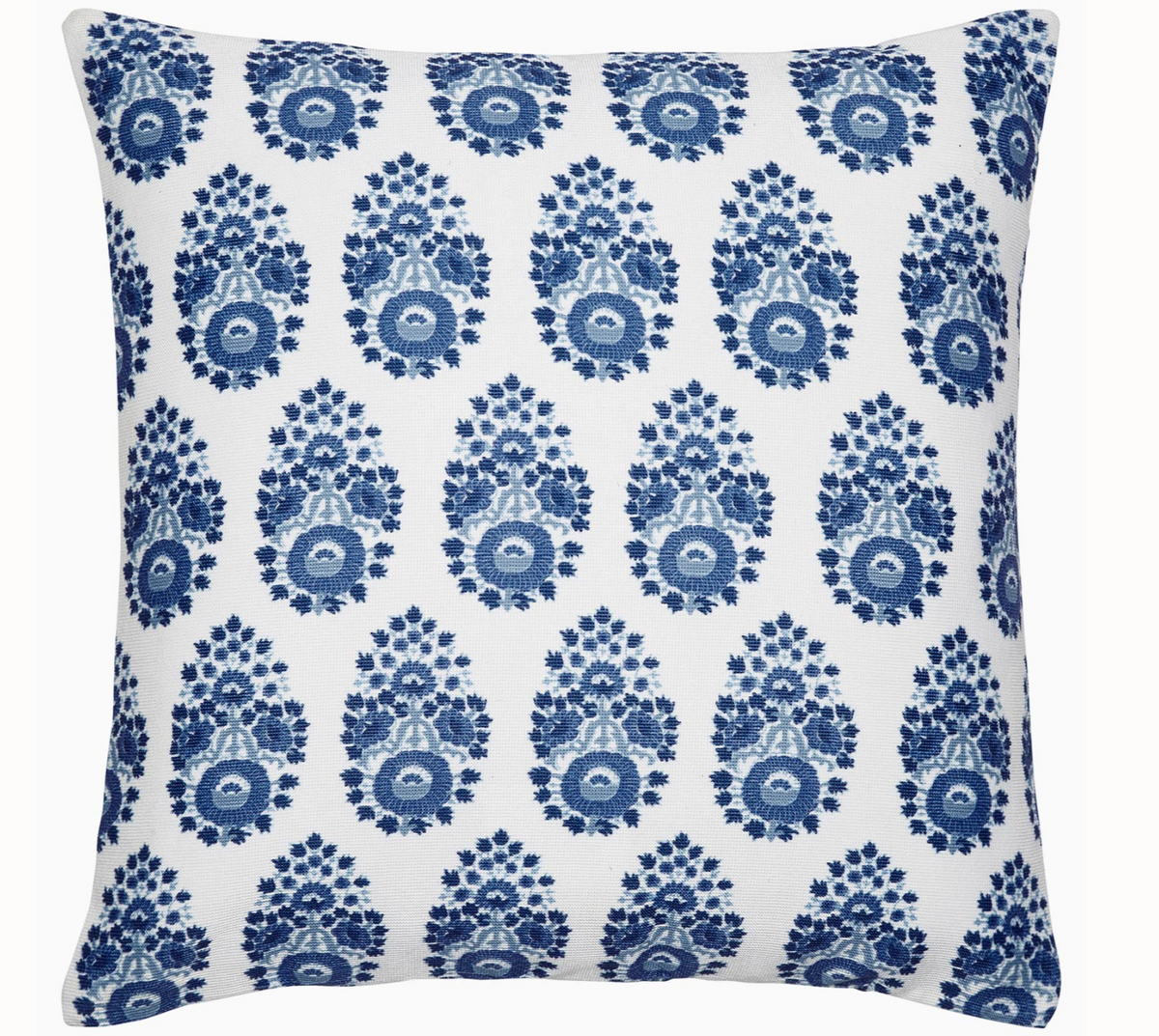 John Robshaw Adira Indigo Outdoor Decorative Pillow