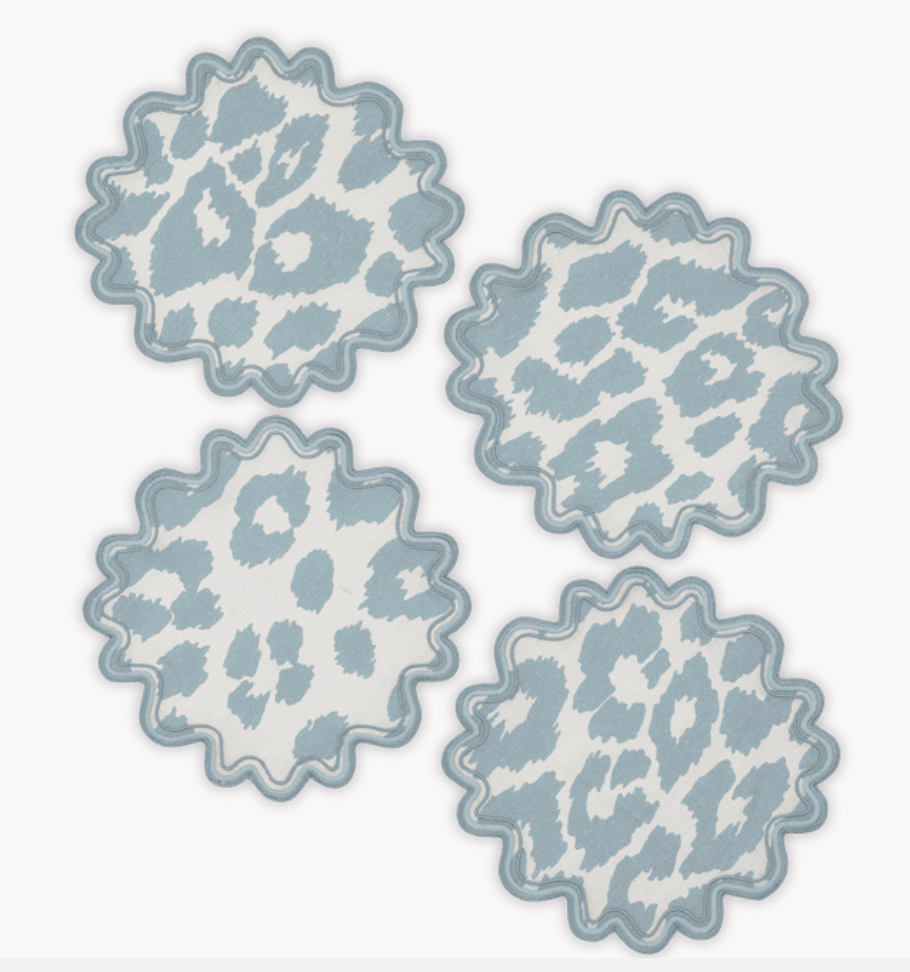 Iconic Leopard Cocktail Napkins - Set of Four