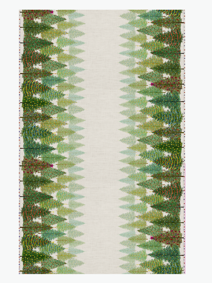 Christmas Trees Tablecloth 67" x 67"