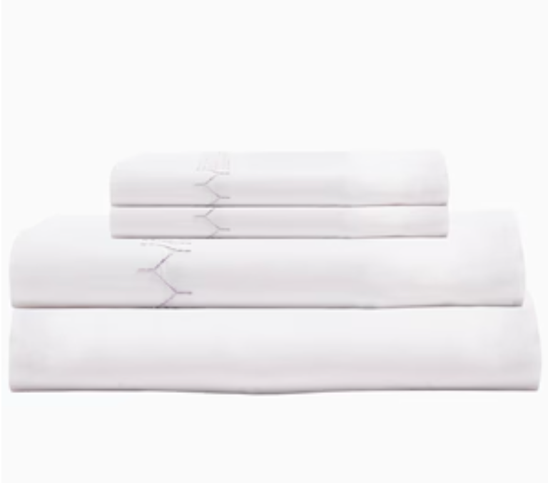 Stitched Sand Organic Sheet Set