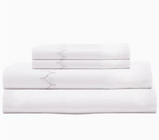 Stitched Sand Organic Sheet Set