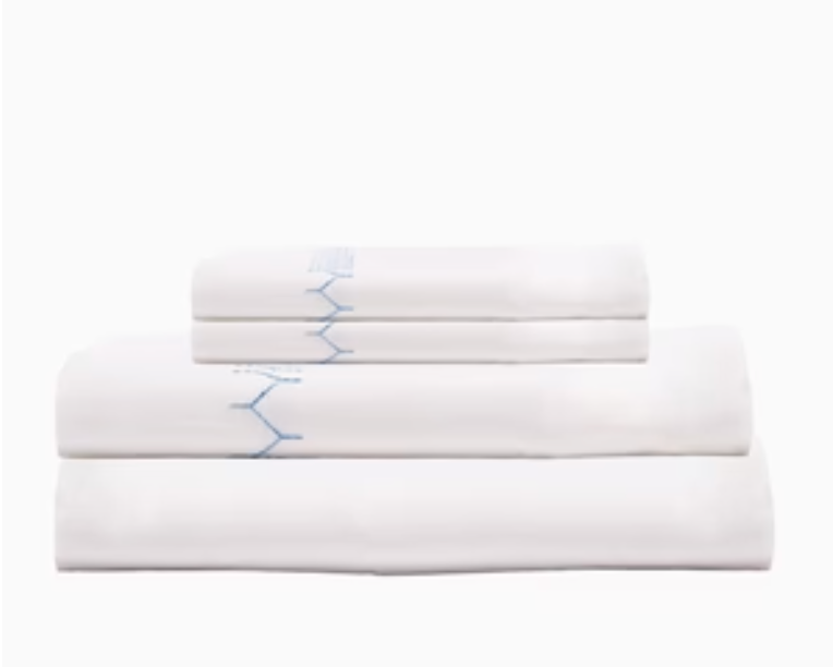 Stitched Sand Organic Sheet Set