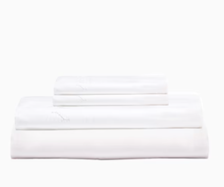 Stitched Sand Organic Sheet Set