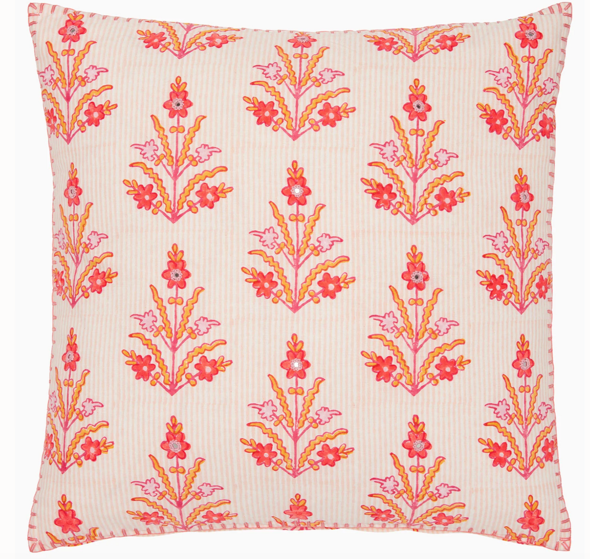 John Robshaw Prisha Coral Decorative Pillow
