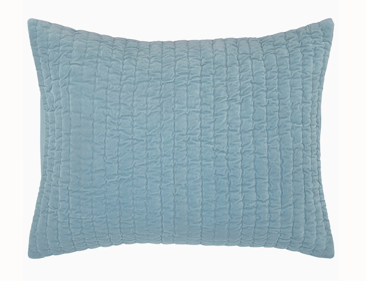 John Robshaw Velvet Light Indigo Sham