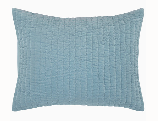 John Robshaw Velvet Light Indigo Sham