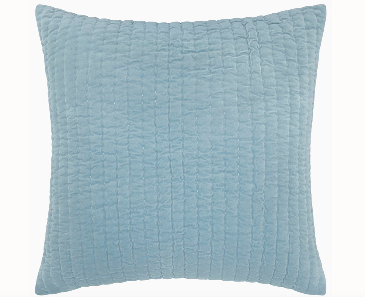 John Robshaw Velvet Light Indigo Sham