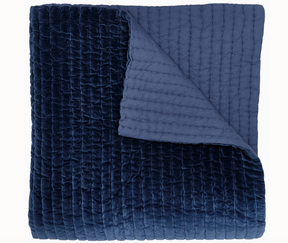 John Robshaw Velvet Indigo Quilt
