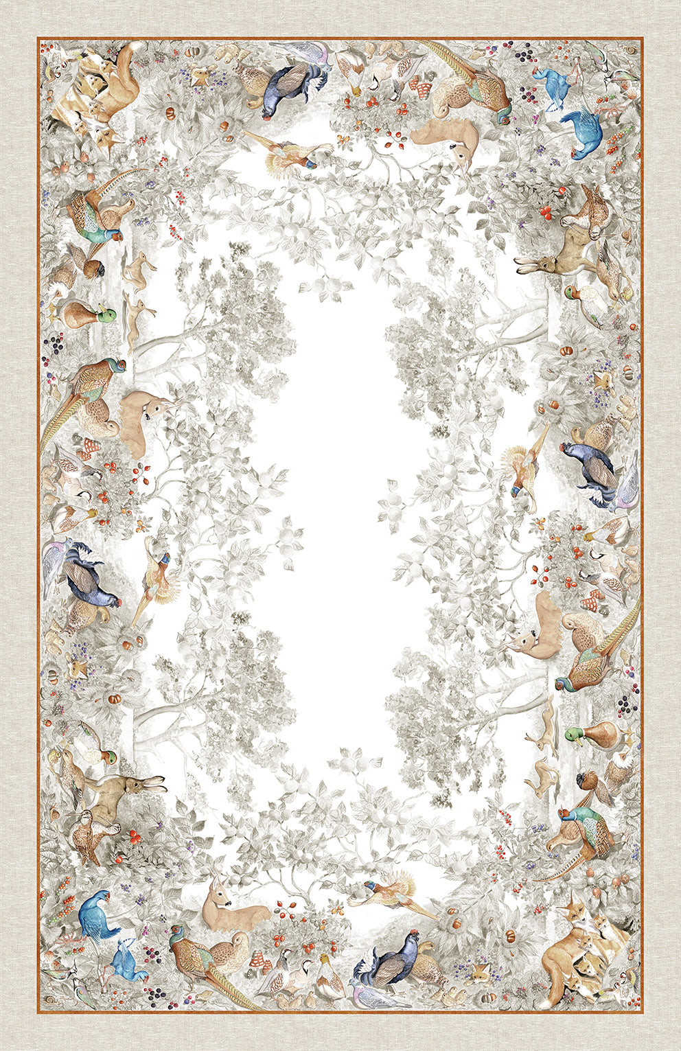 Tessitura Toscana Telerie Norma woodland linen tablecloth