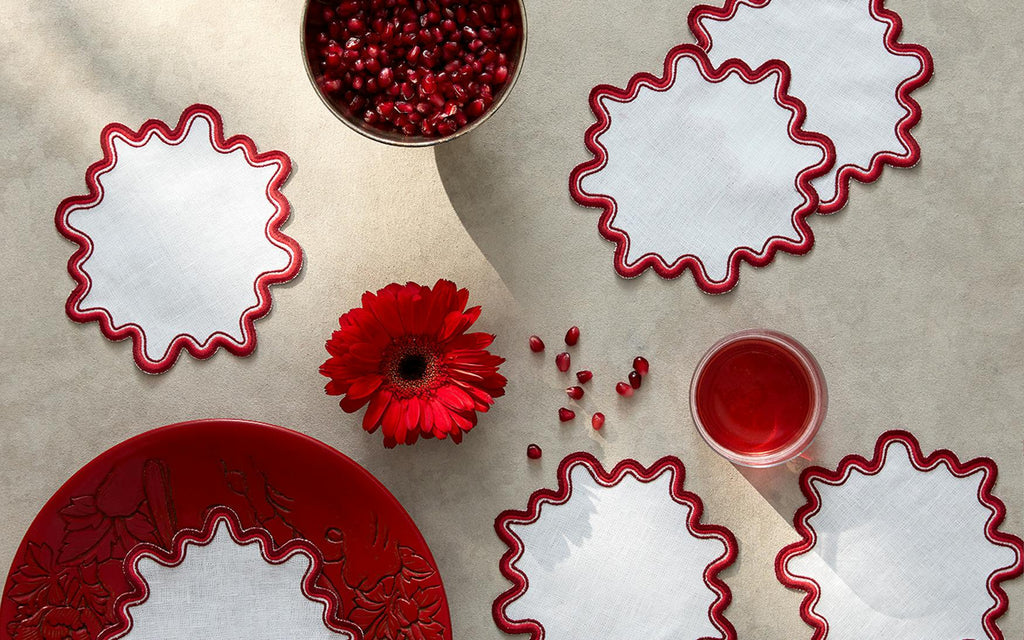 Wave Napkin Set of 4 by Matouk