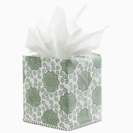 John Robshaw Damini Sage Tissue Box Cover
