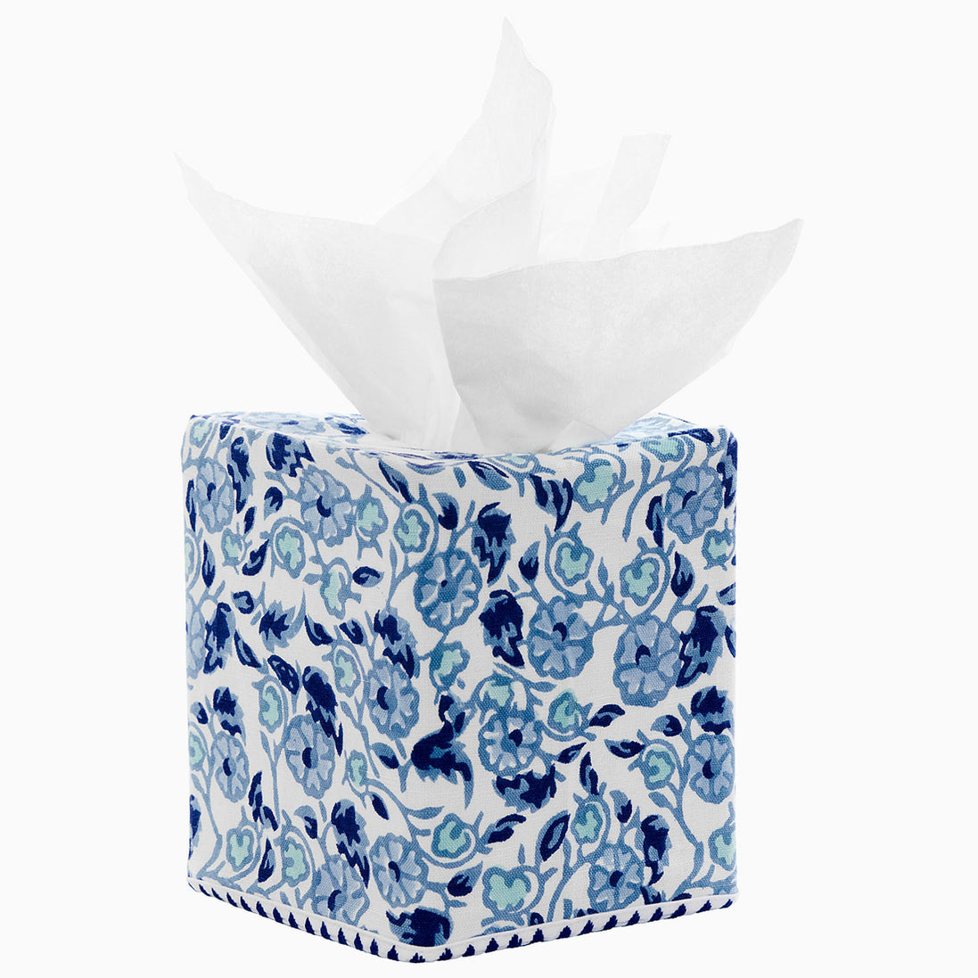 John Robshaw Ipsita Indigo Tissue Box Cover